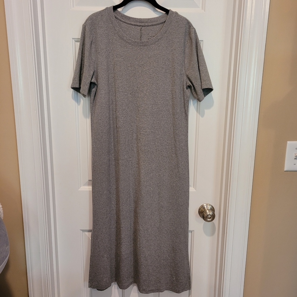 a new day Gray Short Sleeve Women's Midi Dress